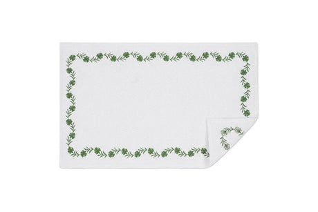 Matouk Daphne Bath Rug in Clover at Fig Linens and Home