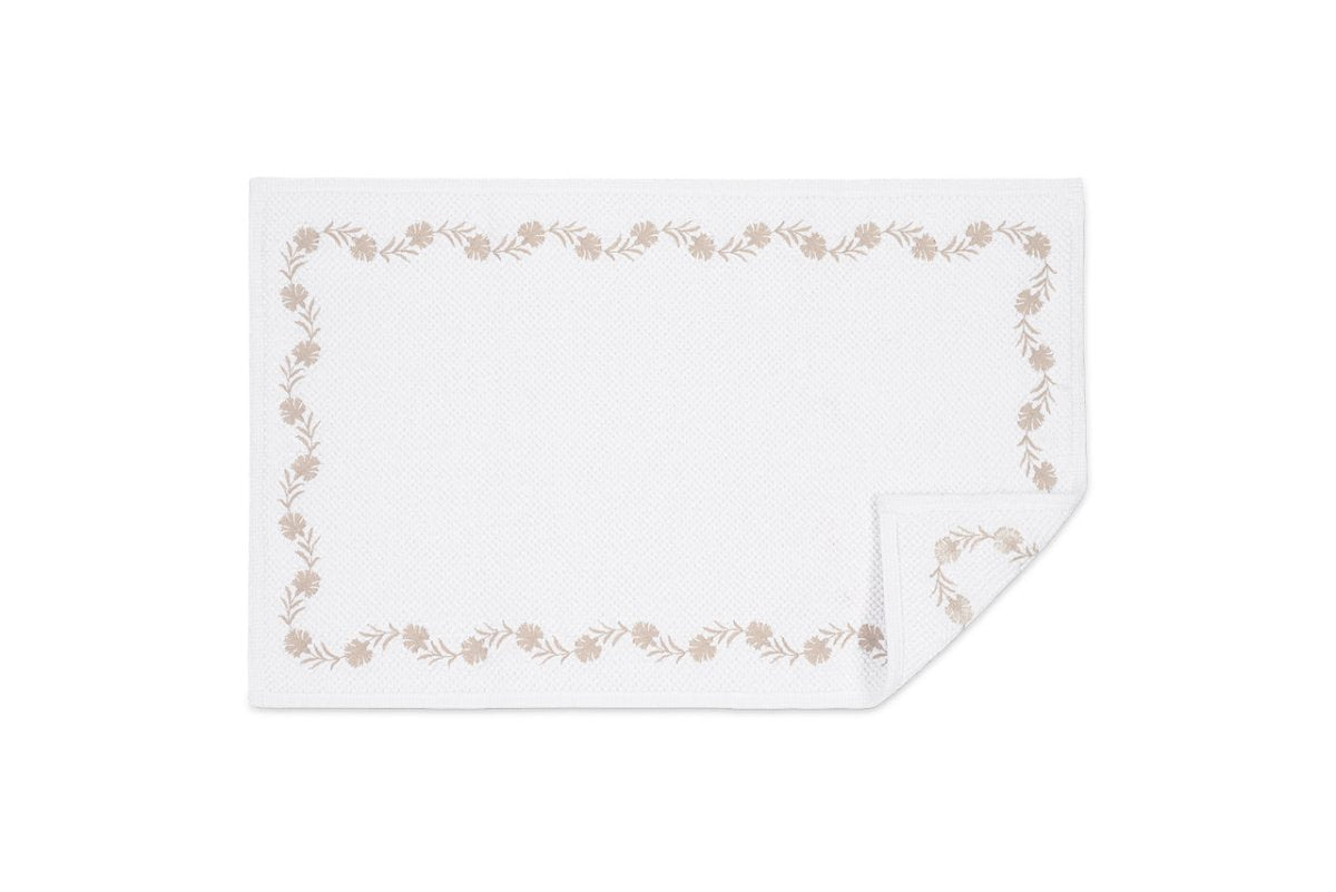 Matouk Daphne Bath Rug in Dune at Fig Linens and Home