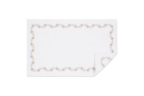 Matouk Daphne Bath Rug in Dune at Fig Linens and Home