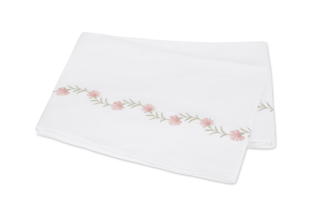 Matouk Daphne King Flat Sheet Peony
