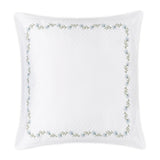 Daphne Matelassé in Bluebell |  Matouk Euro Square Sham at Fig Linens and Home