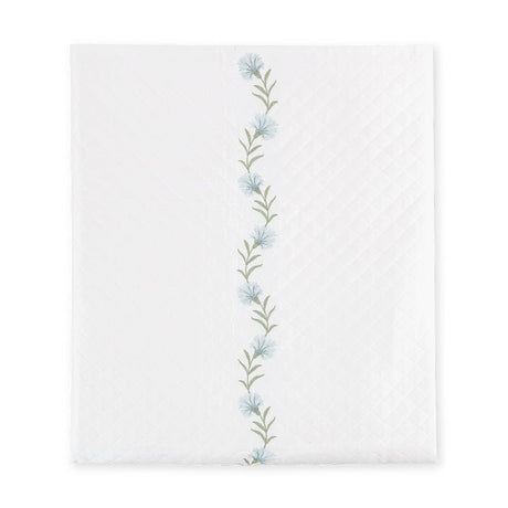 Daphne Matelassé in Bluebell |  Matouk Coverlet at Fig Linens and Home