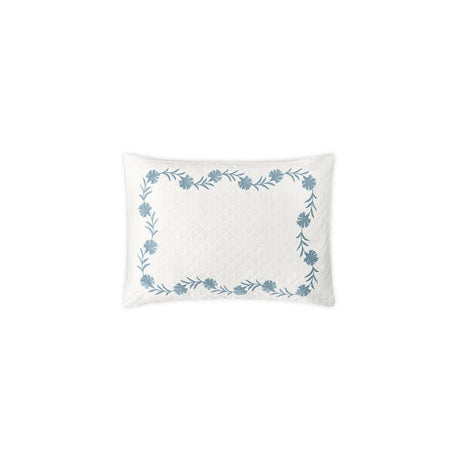 Daphne Matelassé in Hazy Blue | Matouk Boudoir Sham at Fig Linens and Home