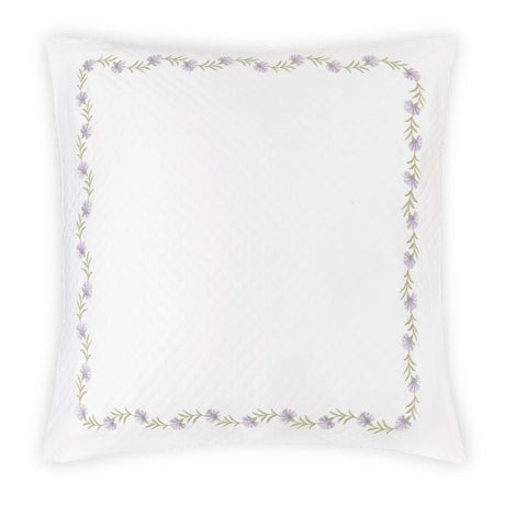 Daphne Matelassé in Lilac |  Matouk Euro Square Sham at Fig Linens and Home