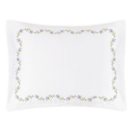 Daphne Matelassé in Lilac |  Matouk Pillow Sham at Fig Linens and Home