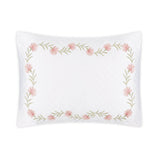 Daphne Matelassé in Peony Pink |  Matouk Boudoir Sham at Fig Linens and Home