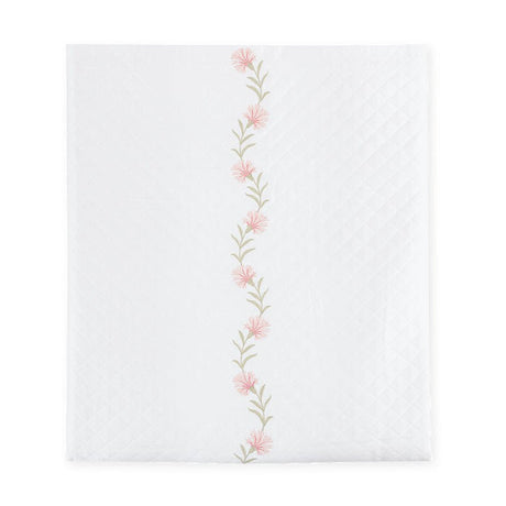 Daphne Matelassé in Peony Pink |  Matouk Coverlet at Fig Linens and Home