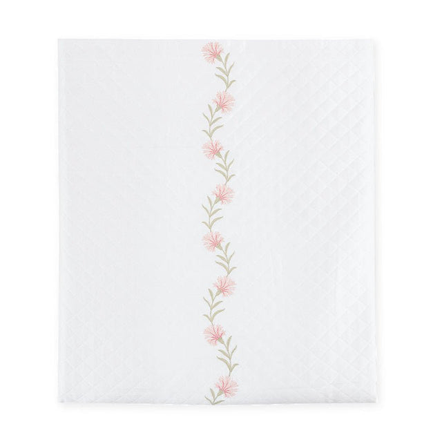 Daphne Matelassé in Peony Pink |  Matouk Coverlet at Fig Linens and Home