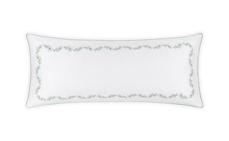 Matouk Daphne Lumbar Pillow Cover 16 x 36, corded edge Bluebell