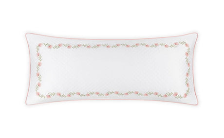 Matouk Daphne Lumbar Pillow Cover 16 x 36, corded edge Peony