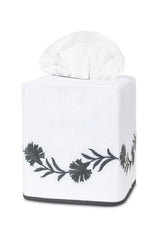Daphne Tissue Box Covers by Matouk - Charcoal at Fig Linens and Home
