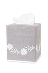 Daphne Tissue Box Covers by Matouk - Grey at Fig Linens and Home