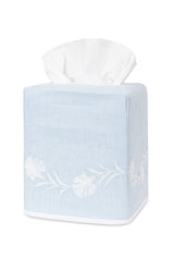 Daphne Tissue Box Covers by Matouk - Ice Blue at Fig Linens and Home