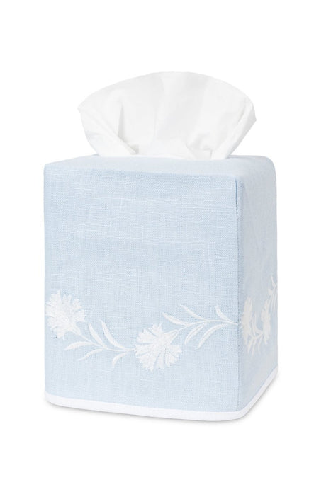 Daphne Tissue Box Covers by Matouk - Ice Blue at Fig Linens and Home