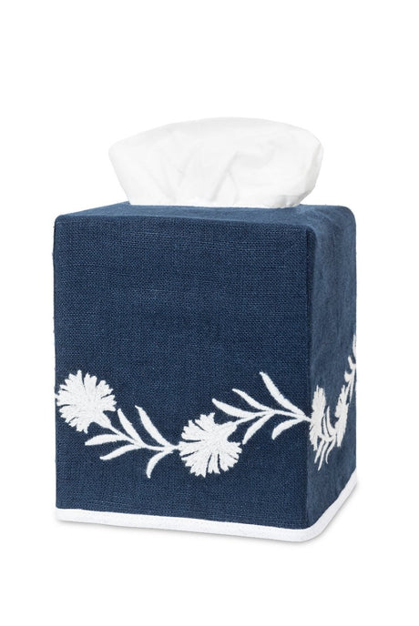 Daphne Tissue Box Covers by Matouk - Navy Blue at Fig Linens and Home