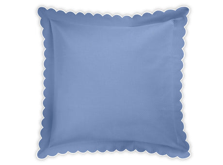 Euro Sham - Matouk Diamond Pique Azure Bedding at Fig Linens and Home
