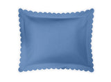 Pillow Sham - Matouk Diamond Pique Azure Bedding at Fig Linens and Home
