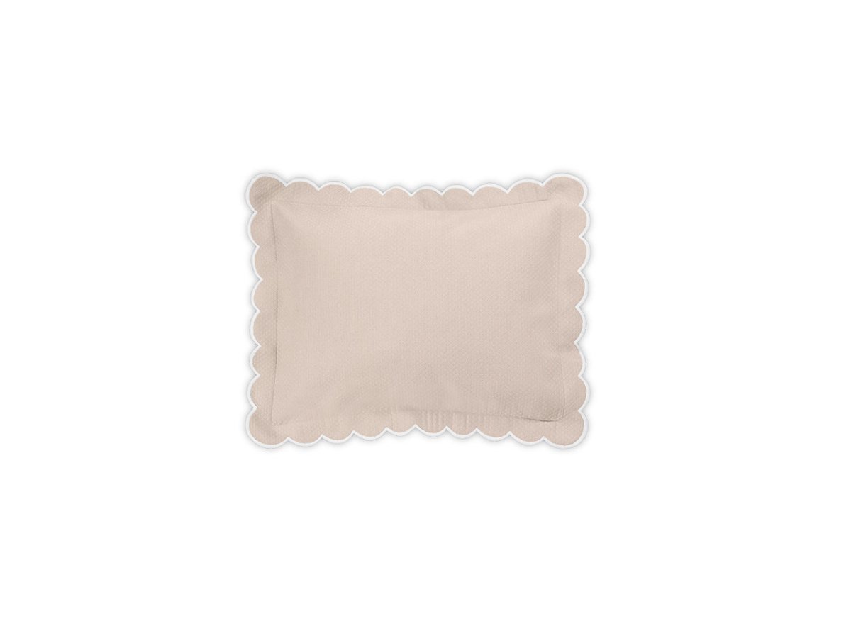 Boudoir Sham - Matouk Diamond Pique Dune Bedding at Fig Linens and Home