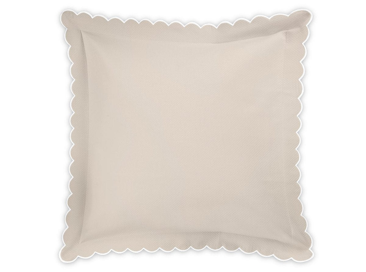 Euro Sham - Matouk Diamond Pique Dune Bedding at Fig Linens and Home