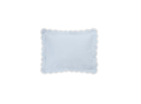 Boudoir Sham - Matouk Diamond Pique Light Blue Bedding at Fig Linens and Home