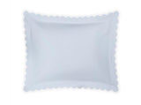Pillow Sham - Matouk Diamond Pique Light Blue Bedding at Fig Linens and Home