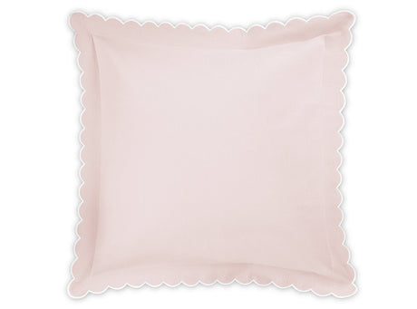 Euro Sham - Matouk Diamond Pique Pink Bedding at Fig Linens and Home