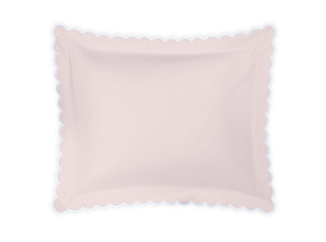 Pillow Sham - Matouk Diamond Pique Pink Bedding at Fig Linens and Home