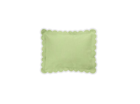 Boudoir Sham - Matouk Diamond Pique Spring Green Bedding at Fig Linens and Home
