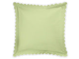 Euro Sham - Matouk Diamond Pique Spring Green Bedding at Fig Linens and Home