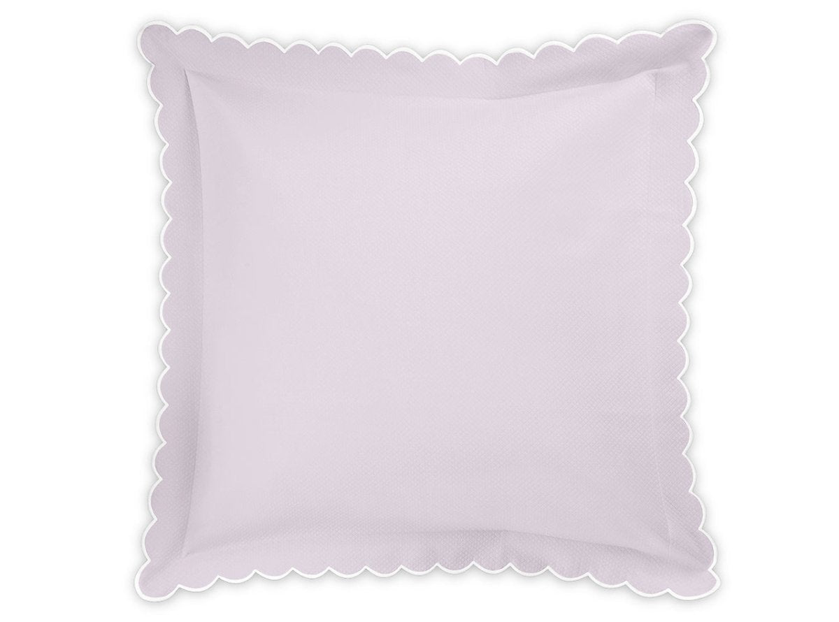 Euro Sham - Matouk Diamond Pique Violet Bedding at Fig Linens and Home