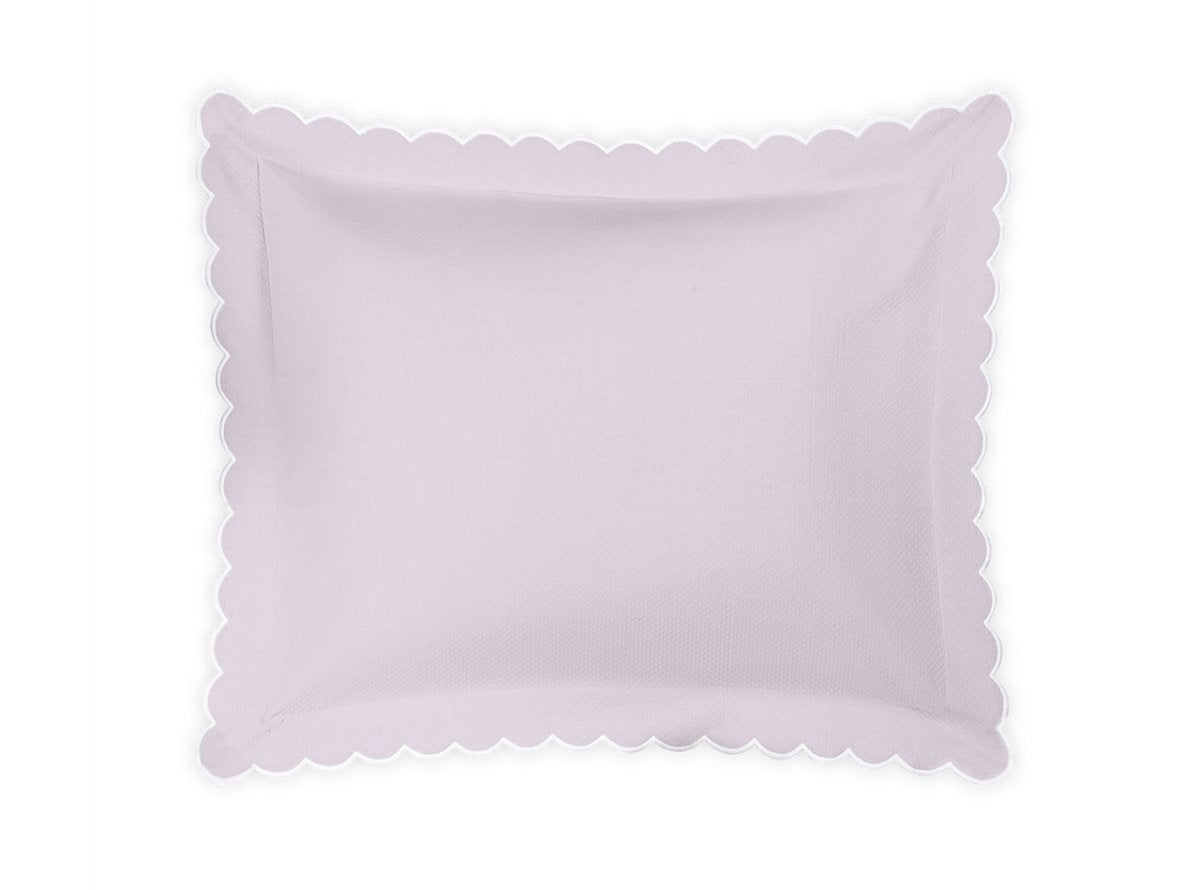Pillow Sham - Matouk Diamond Pique Violet Bedding at Fig Linens and Home