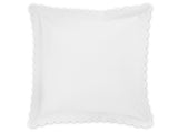 Euro Sham - Matouk Diamond Pique White Bedding at Fig Linens and Home