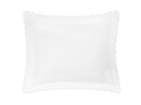 Pillow Sham - Matouk Diamond Pique White Bedding at Fig Linens and Home