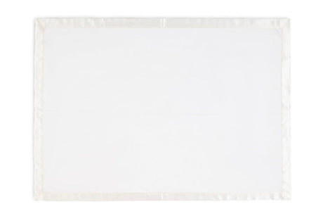 White Baby Blanket - Matouk Dream Modal Little Blanket at Fig Linens and Home - Open View