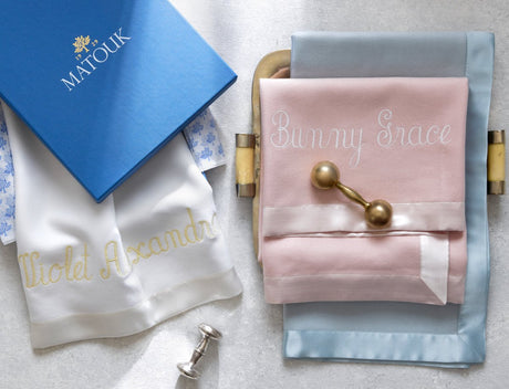 Matouk Dream Modal Little Blanket | Baby Blankets at Fig Linens and Home - View 1