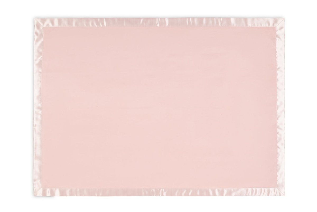 Blush Pink Baby Blanket - Matouk Dream Modal Little Blanket at Fig Linens and Home - Open View