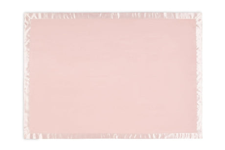 Blush Pink Baby Blanket - Matouk Dream Modal Little Blanket at Fig Linens and Home - Open View