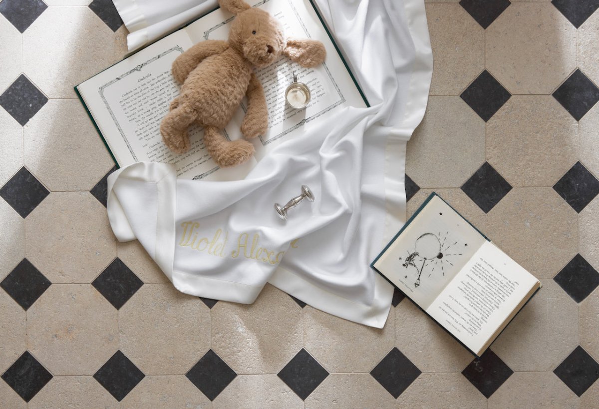 Matouk Dream Modal Little Blanket | Baby Blankets at Fig Linens and Home - View 4