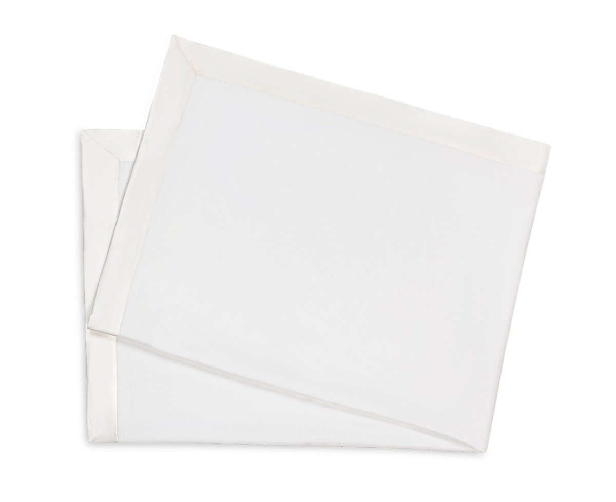 White Baby Blanket - Matouk Dream Modal Little Blanket at Fig Linens and Home - Folded View