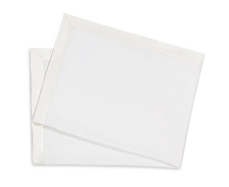 White Baby Blanket - Matouk Dream Modal Little Blanket at Fig Linens and Home - Folded View
