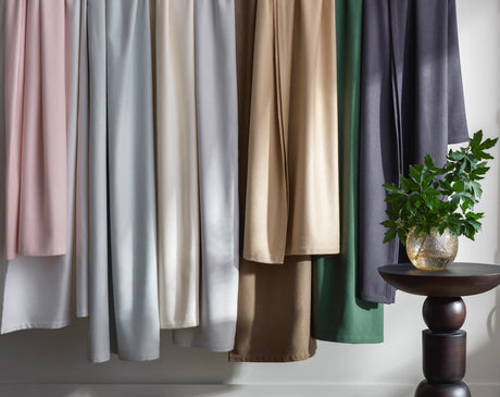 Matouk Dream Modal Blankets - Lifestyle Photo of All Colors Blankets - Fig Linens and Home