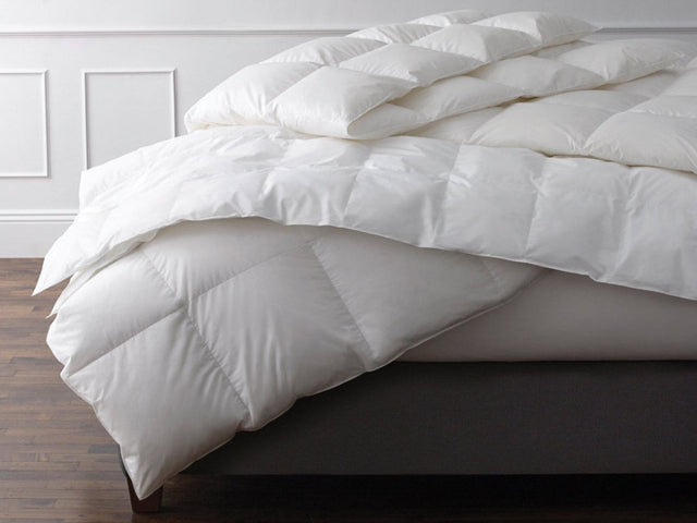 Edelweiss Eiderdown in Cotton Down Comforter by Matouk at Fig Linens and Home - LIfestyle 1