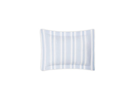 Boudoir Sham - Elio Stripe Bedding in Blue | Matouk Schumacher at Fig Linens and Home