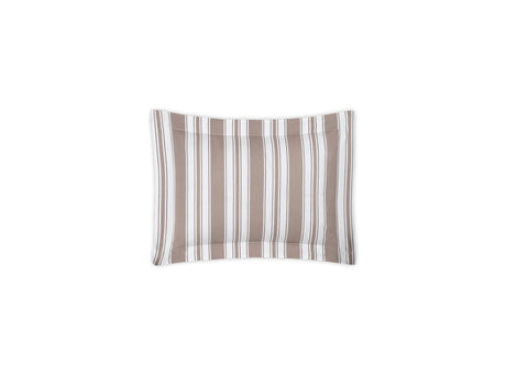 Boudoir Sham - Elio Stripe Bedding in Mocha | Matouk Schumacher at Fig Linens and Home