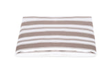 Fitted Sheet - Elio Stripe Bedding in Mocha | Matouk Schumacher at Fig Linens and Home