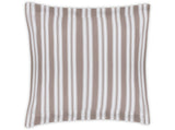 Euro Square Sham - Elio Stripe Bedding in Mocha | Matouk Schumacher at Fig Linens and Home