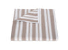 Duvet Cover - Elio Stripe Bedding in Mocha | Matouk Schumacher at Fig Linens and Home