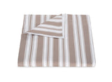 Duvet Cover - Elio Stripe Bedding in Mocha | Matouk Schumacher at Fig Linens and Home