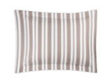 Pillow Sham - Elio Stripe Bedding in Mocha | Matouk Schumacher at Fig Linens and Home