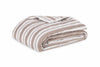 Quilted Coverlet - Matouk Schumacher Quilted Elio Stripe in Mocha at Fig Linens and Home